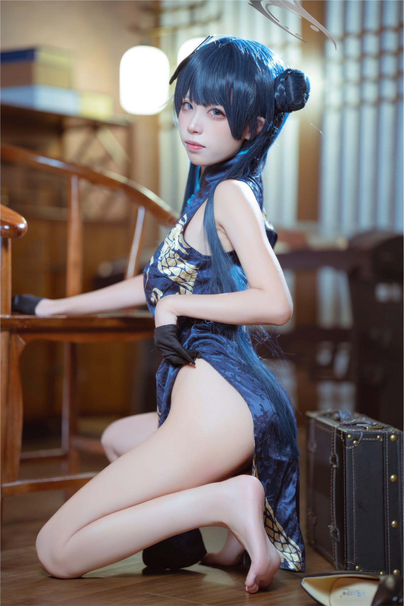 Is it the Three Worlds - NO.031 Blue Archival Concubine Saki Qipao(25)